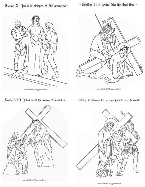 stations of the cross pictures to print
